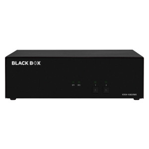 Black Box KVS4-1002VMX Secure KVM Switch, 2-Port, Single Monitor DisplayPort, with CAC